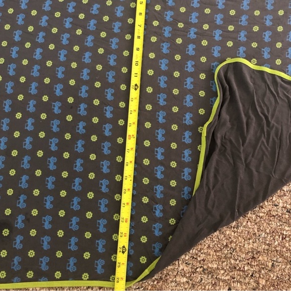 KICKEE PANTS ANNIVERSARY STONE TRACTOR Blanket Swaddle BAMBOO AND SPANDEX rare - Picture 7 of 8
